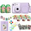 Fujifilm Instax Mini 12 Instant Camera + Pro Design Accessory Bundle with Protective Case, Magnetic Frames, Album, Frames Design Kit (40 Sheets) (Lilac Purple) view 1
