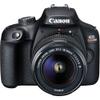Canon EOS Rebel T100/4000D DSLR Camera w EF-S 18-55mm F/3.5-5.6 Zoom Lens EF 75-300mm III Lens+case+128Memory Cards (24PC) (Renewed) view 2