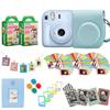 Fujifilm Instax Mini 12 Instant Camera + Pro Design Accessory Bundle with Protective Case, Magnetic Frames, Album, Frames Design Kit (40 Sheets) (Pastel Blue) view 1