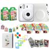 Fujifilm Instax Mini 12 Instant Camera + Pro Design Accessory Bundle with Protective Case, Magnetic Frames, Album, Frames Design Kit (40 Sheets) (Clay White) view 1
