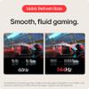 LG 27" Ultragear 4K UHD (3840x2160) Gaming Monitor, 144Hz, 1ms, VESA DisplayHDR 400, G-SYNC and AMD FreeSync Premium, HDMI 2.1, DisplayPort, 4-Pole HP Out DTS HP:X, Tilt/Height/Pivot Stand, Black view 3