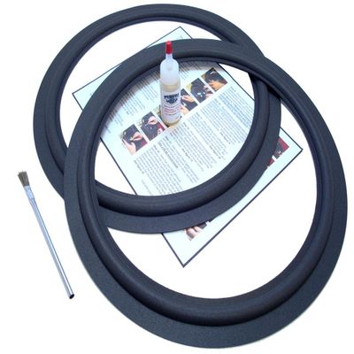 Springfield Speaker Foam Surround Edge Repair Kit - 2 Speaker Kit - 15 Inch - Compatible with Sound Dynamics: S-15, S15, S 15, Many More