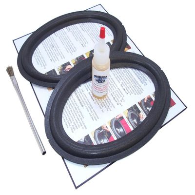 Springfield Speaker Foam Surround Edge Repair Kit - 2 Speaker Kit - 6" x 9" Inch - Compatible with Subaru: 2000-2004 Outback VDC with McIntosh: Sound System, Many More