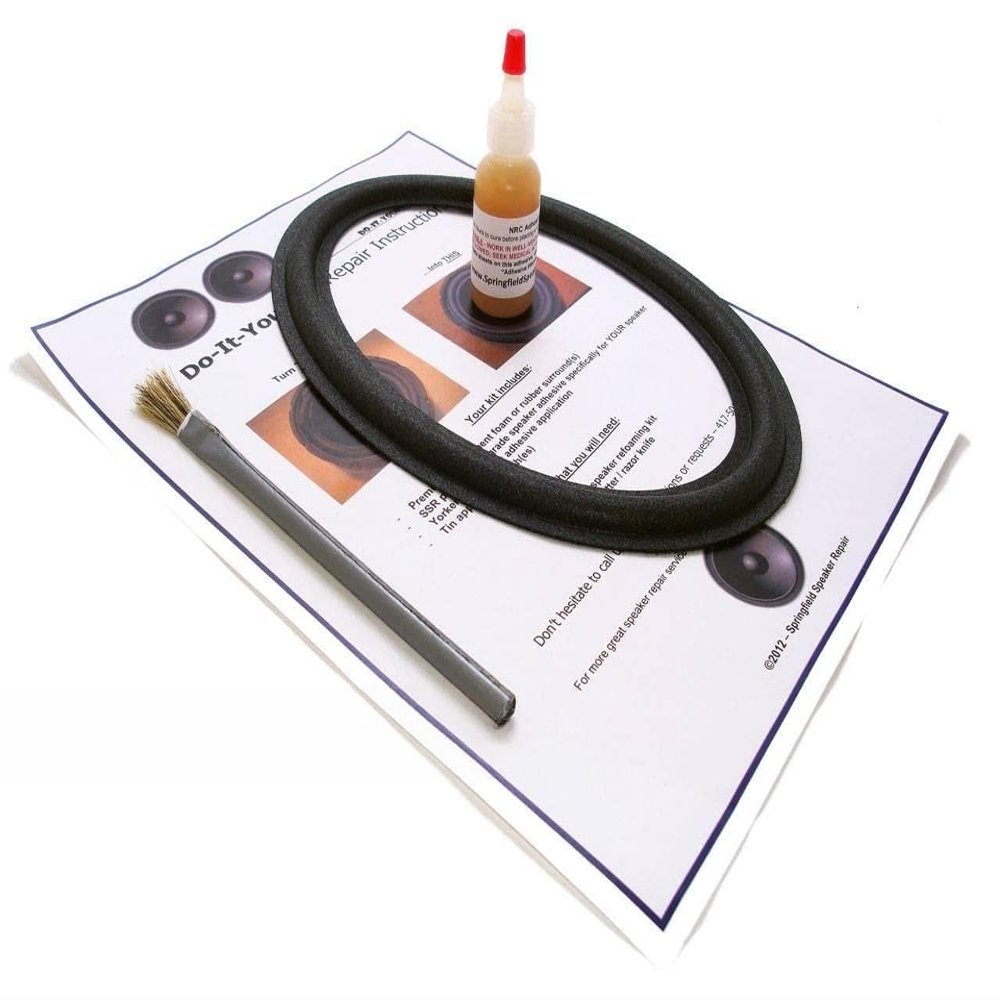 1 Flat-Attach 6" x 9" Speaker Foam Surround Repair Kit