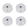 Yunseity 4PCS Aluminum Speaker Isolation Feet Pad, 20 * 8mm Amplifier Feet Shock Absorber Amplifier Pads Feet,Detachable Rubber Stand Feet for Speaker (Silver) view 1