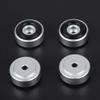 Yunseity 4PCS Aluminum Speaker Isolation Feet Pad, 20 * 8mm Amplifier Feet Shock Absorber Amplifier Pads Feet,Detachable Rubber Stand Feet for Speaker (Silver) view 2