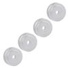Yunseity 4PCS Aluminum Speaker Isolation Feet Pad, 20 * 8mm Amplifier Feet Shock Absorber Amplifier Pads Feet,Detachable Rubber Stand Feet for Speaker (Silver) view 3