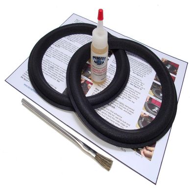 Springfield Speaker Foam Surround Edge Repair Kit - 2 Speaker Kit - 8 Inch - Compatible with Sound Dynamics: 300Ti, 4DR51775 (P97C4), Many More