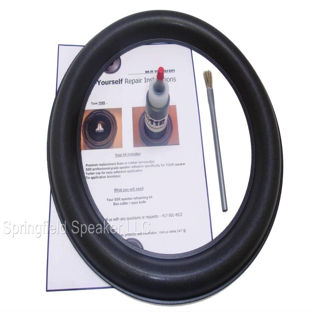 Springfield Subwoofer Foam Surround Edge Repair Kit - 1 Subwoofer Kit - 13 Inch - Compatible with ONLY 13W6v2