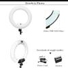 18inch Ring Light FD480 Video Light, Bi-Color, 96W for Makeup Nail Beauty Salon Photo Studio Selfie Ring Lamp (White) view 3