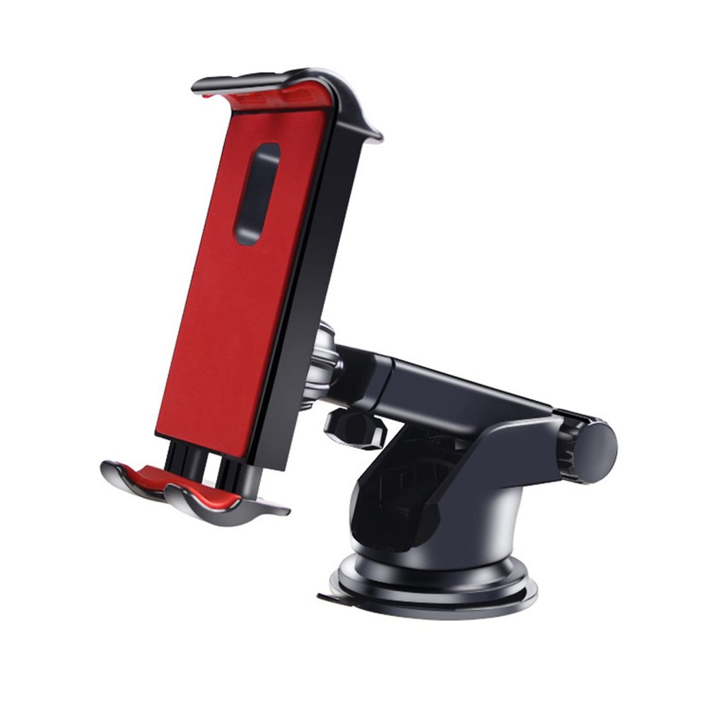 QQLADY M 4-11 Inch Onboard Tablet PC Stand Stong Suction Tablet Car Holder Car Lengthened Bracket Y (Color : Red)