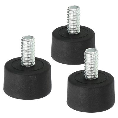 PATIKIL Universal 1/4" x 1" Rubber Tripod Feet, 3 Pack Anti-Slip Tripod Replacement Parts for Camera Tripods Monopod, Black