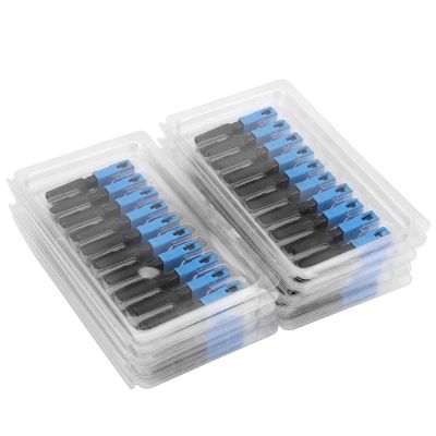 100pcs Embedded SC Optic Fiber Quick Fast Connector Adapter for FTTH Fiber Fiber Optic connectors