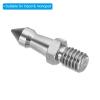 PATIKIL 3/8 Inch Thread Tripod Spike, 6 Pack Camera Tripod Ground Spike Screw Stainless Steel Spike Mount Adapter for Monopod Style 2, Silver view 4
