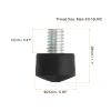 PATIKIL Universal 3/8" x 1" Rubber Tripod Feet, Anti-Slip Tripod Replacement Parts for Camera Tripods Monopod, Black view 2