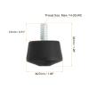 PATIKIL Universal 1/4" x 1.3" Rubber Tripod Feet, 3 Pack Anti-Slip Tripod Replacement Parts for Camera Tripods Monopod, Black view 2