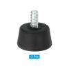 PATIKIL Universal 1/4" x 1.3" Rubber Tripod Feet, 3 Pack Anti-Slip Tripod Replacement Parts for Camera Tripods Monopod, Black view 3
