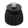 PATIKIL Universal 1/4" 3/8" Rubber Tripod Feet, Anti-Slip Tripod Replacement Parts 360 Degree Rotation for Camera Tripods Monopod, Black view 1