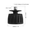PATIKIL Universal 1/4" 3/8" Rubber Tripod Feet, Anti-Slip Tripod Replacement Parts 360 Degree Rotation for Camera Tripods Monopod, Black view 2