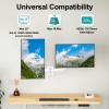 MOUNT PRO Dual Monitor Wall Mount for 13 to 32 Inch Computer Screens, Gas Spring Wall Monitor Arm for 2 Monitors, Each Holds Up to 19.8lbs, Adjustable Wall Monitor Mount with VESA 75x75/100x100, White view 3