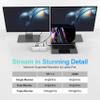 USB C Docking Station Triple Monitor, 14-IN-1 Laptop Docking Station 10Gbps with 2 HDMI/DP 4K, USB A/C 3.1, 2 USB 3.0, PD 100W, Ethernet, SD/TF 3.0, Mic/Audio, Type C Host for Mac, Windows, Chrome, PC view 4
