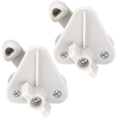 Homgaty Pontoon Boat Gate Latch Replacement Kit, 2 Pack Heavy Duty Marine Boat Door Latches Replacement for Square Frames 1-1.25 Inch, Fits Left- or Right-Hinge Gate