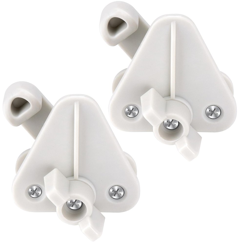 Homgaty Pontoon Boat Gate Latch Replacement Kit, 2 Pack Heavy Duty Marine Boat Door Latches Replacement for Square Frames 1-1.25 Inch, Fits Left- or Right-Hinge Gate