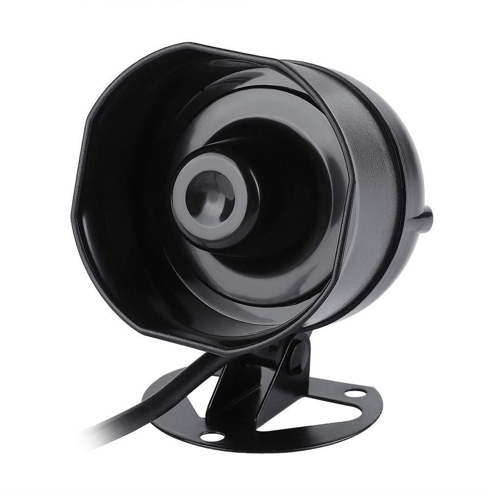 Alarm Horn, RainproofShockproof Electric Sound Horn Speaker,with Clear 115db Alarm and 10W Amplifier,Siren Horn Support Multi Playback for Truck Warehouse Alarm System