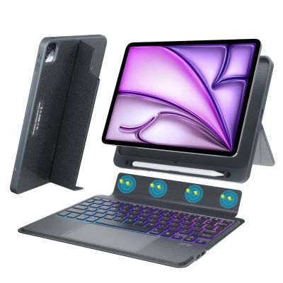Combo Keyboard Case with Trackpad for ipad Air 11-inch (M2) 2024 & iPad Pro 11 inch (1st/2nd/3rd/4th Generation), Detachable Backlit Keyboard with Kickstand, Multi-Mode, For 10.9iPad Air 4th/5th Gen