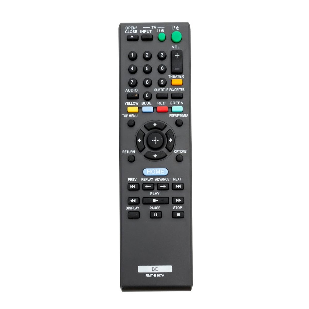 ALLIMITY RMT-B107A Replacement Remote Control Compatible with Sony Blu-Ray Disc DVD Player BDP-S270/WM BDP-S370 BDP-S470 BDP-S570 BDP-S570/WM BDPBX37 BDPS270/WM
