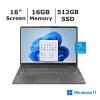 Lenovo IdeaPad Flex 5 16"" 2.5K (2560x1600) IPS Touchscreen 2-in-1 Laptop, Intel Core i7-1255U up to 1.7 GHz, 10C, 16GB RAM, 512GB SSD PCIe, Backlit, Fingerprint Reader, EAT Cloth, Black view 2