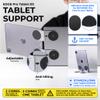 Rolling Square Edge Pro Tablet Kit - Mount and Phone Magnetic Holder, Smartworking & Productivity Stand Accessory, Compatible with MagSafe, Compatible with Any Tablet or Phone, Gray view 3