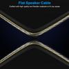 Mygatti 16/2 Speaker Flat Wire Cable with Banana Tip Plugs 50 FT, 16 Gauge AWG Wire, Tinned OFC Copper, Transparent Jacket with Yellow Polarity Marker, for Indoor & Outdoor, Hi-Fi Sound view 4
