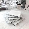easycustomerlee 12pcs Tiled Puzzle Play Mats Interlocking Shaggy Soft EVA Foam Mats Protective Floor for Children Kids Room Home Parlor Bedroom White Anti-Fatigue view 3