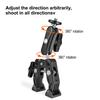 Anntery Camera Super Clamp Mount,with Magic Arm Action Camera Mount with 1/4" & 3/8" Screw Thread for Camera Cage/Lights/Monitor/Shelves/Rods/Cross Bars-A016 view 3