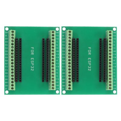 2pcs ESP32 Board, GPIO Expansion Board for ESP wR0M 32 Microcontroller Development Board, 2.4G Dual Mode Bluetooth Dual Cores Microcontroller Processor Integrated
