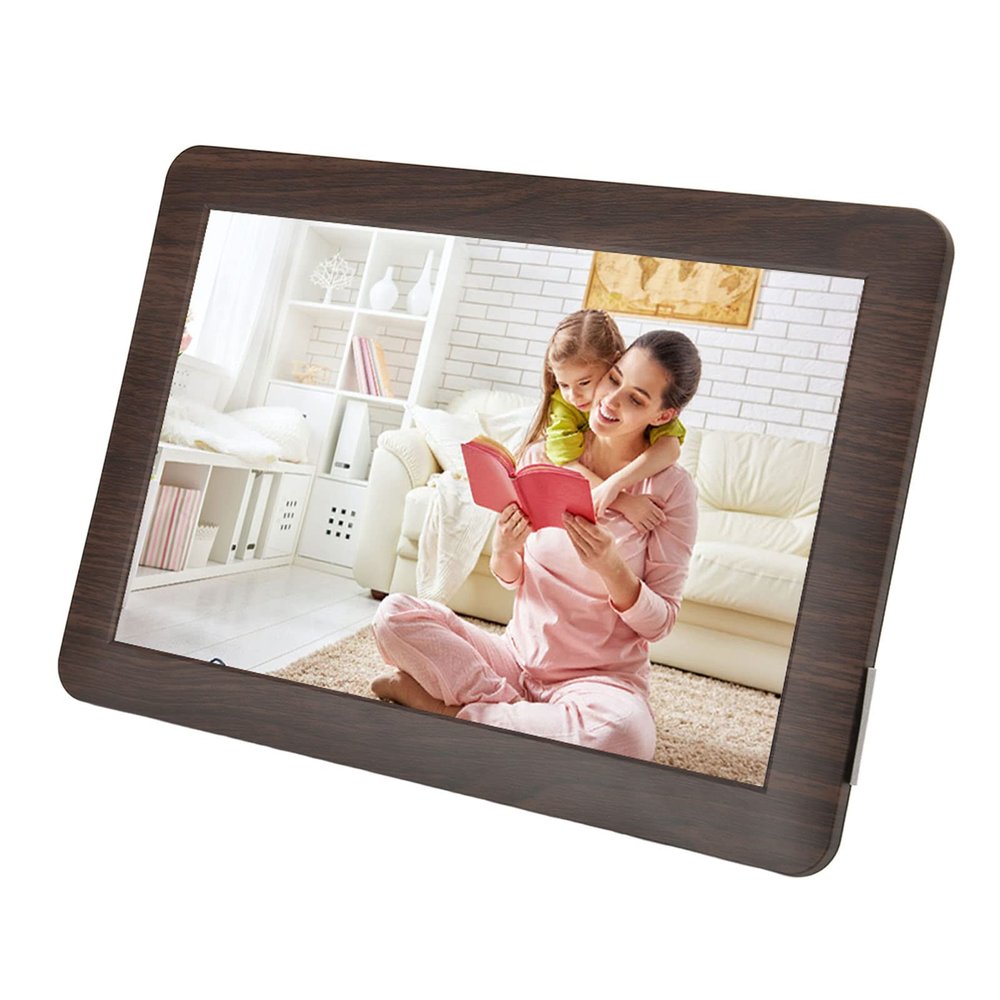 10.1In Digital Picture Frame, Smart Cloud Photo Frame, 1280x800 HD Electronic Auto Rotate Frame with 16GB Storage, Share Photos Videos via Frameo App (US Plug)
