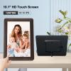 10.1In Digital Picture Frame, Smart Cloud Photo Frame, 1280x800 HD Electronic Auto Rotate Frame with 16GB Storage, Share Photos Videos via Frameo App (US Plug) view 2