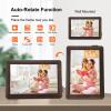 10.1In Digital Picture Frame, Smart Cloud Photo Frame, 1280x800 HD Electronic Auto Rotate Frame with 16GB Storage, Share Photos Videos via Frameo App (US Plug) view 3