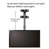 TV Wall Bracket Universal TV Stand Mount 40inch Wall Ceiling Rack Telescopic Swivel Bundle Wire Management 32-70 Inches (32-70inches,Black) view 3