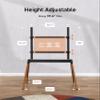 Ergounion Easel TV Stand for 32-86 Inch LCD LED Flat or Curved Screen up to 132 lbs, Height Adjustable Tripod TV Floor Stand with Wood Legs and Cable Ties view 3