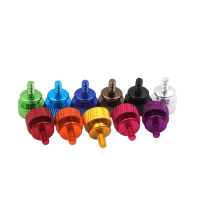 10pcs M3 Aluminum Alloy Step Thumb Screw Computer Case Screw Twist Hand Tighten Screws Anodized 11 Colors (Color : Ti Grey_M3)