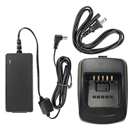 5Pack KSC-32 Rapid Charger with Power Adapter Compatible with TH-D72A TK-2180 TK-3180 TK-5210 TK-5310 NX-5200 NX-5300 NX-5400 NX-410 NX-411 KNB-33L KNB-43L KNB-47L KNB-48L
