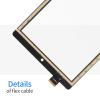 for ONN 100071483 Screen Replacement (No LCD Display) for ONN Gen 3 Surf 2022 Tablet 100071483 8inch Touch Screen Digitizer Panel Glass Parts Kit with Repair Tools(Black) view 4