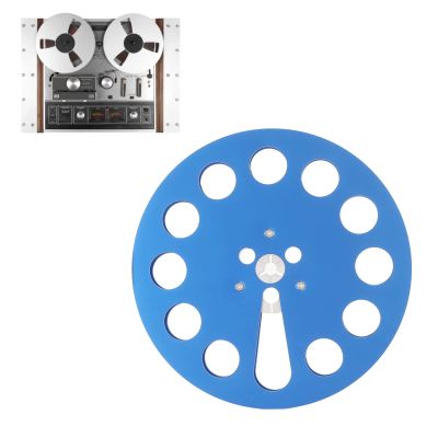 Magnetics Premium Analog Recording Tape 1/4 Master Tape, 7 Inch Empty Tape Reel 11 Holes Open Reel Sound Tape Empty Reel Tape Takeup Reel, Modern Classic Sound (Blue)