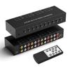 Dingsun 8Port AV to HDMI Converter, Will Convert Input Analog Aignals to a Digital Output Signal, Built-in 16:9/4:3 Adjustment, Perfect for Old Video Game Systems,PS,WII,Xbox,DVD,VHS(with Remote) view 1