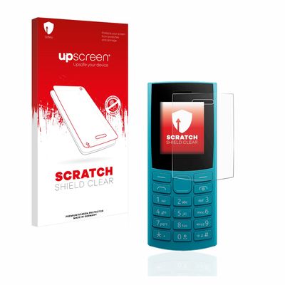 upscreen Scratch Shield Screen Protector compatible with Nokia 106 4G (2023) - HD-Clear, Anti-Fingerprint