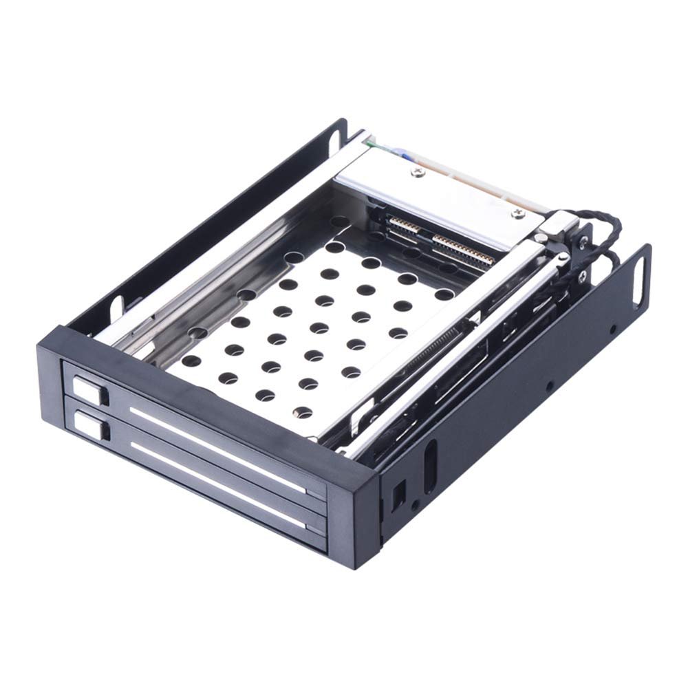 MOWEO Dual Bay 2.5" Inch SATA III Hard Drive HDD & SSD Tray Caddy Internal Mobile Rack Enclosure Docking Station Hot Swap