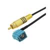 1Pcs RCA Male Plug to Fakra Z Male/Female Video Cable Adapter, RG174 Pigtail Car Parking Reversing Rear View Camera Adapter Cable (Color : RCA M to Fakra Z F90, Size : 1M) view 1