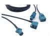 1Pcs RCA Male Plug to Fakra Z Male/Female Video Cable Adapter, RG174 Pigtail Car Parking Reversing Rear View Camera Adapter Cable (Color : RCA M to Fakra Z F90, Size : 25CM) view 2